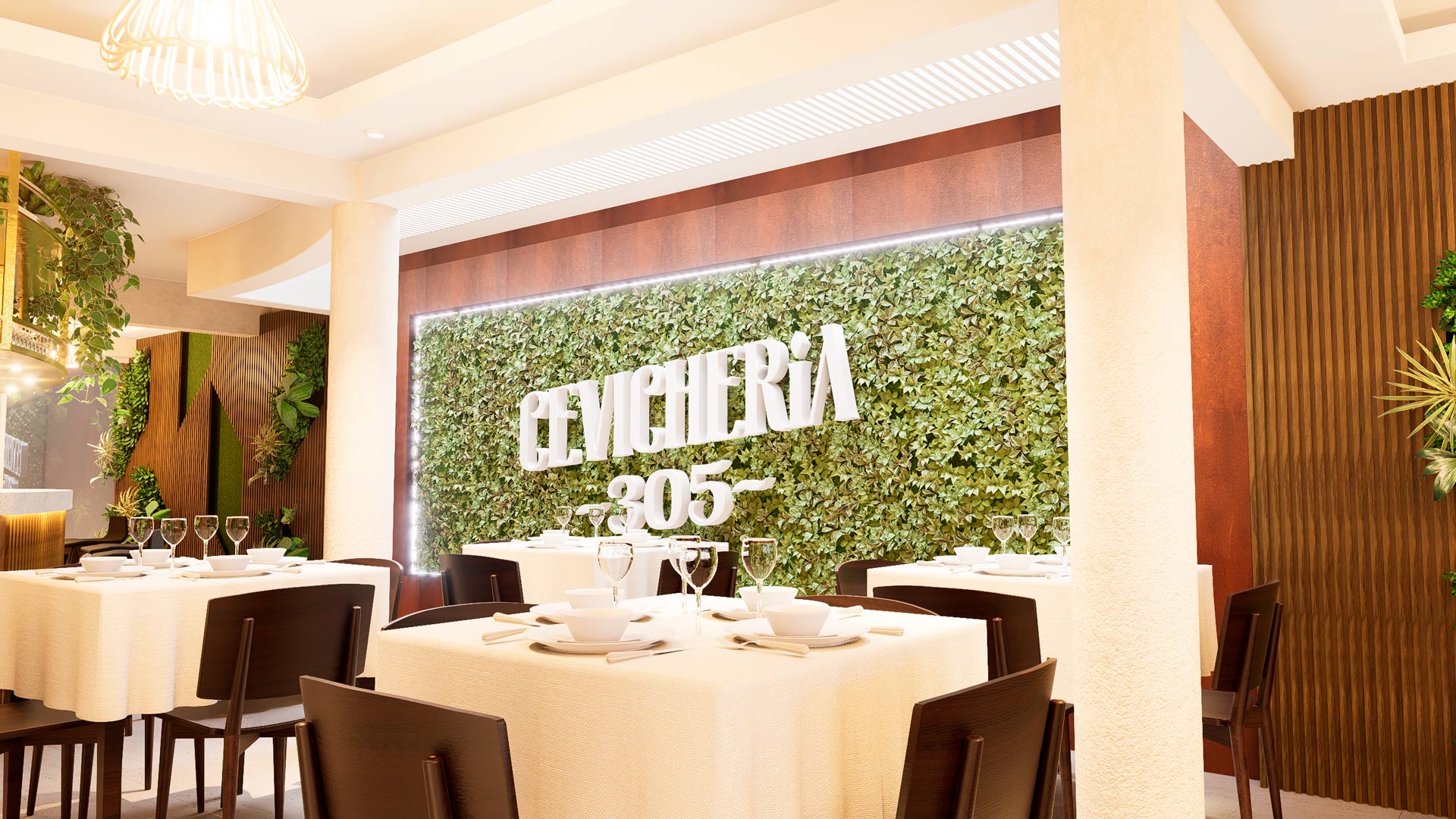 Diseño de interior cevichería 305