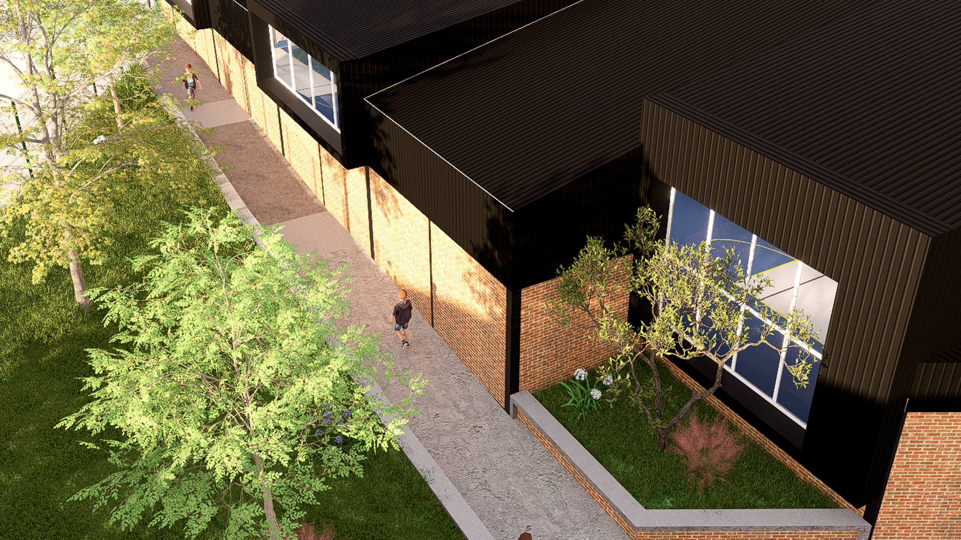 Diseño arquitectónico escuela san antonio